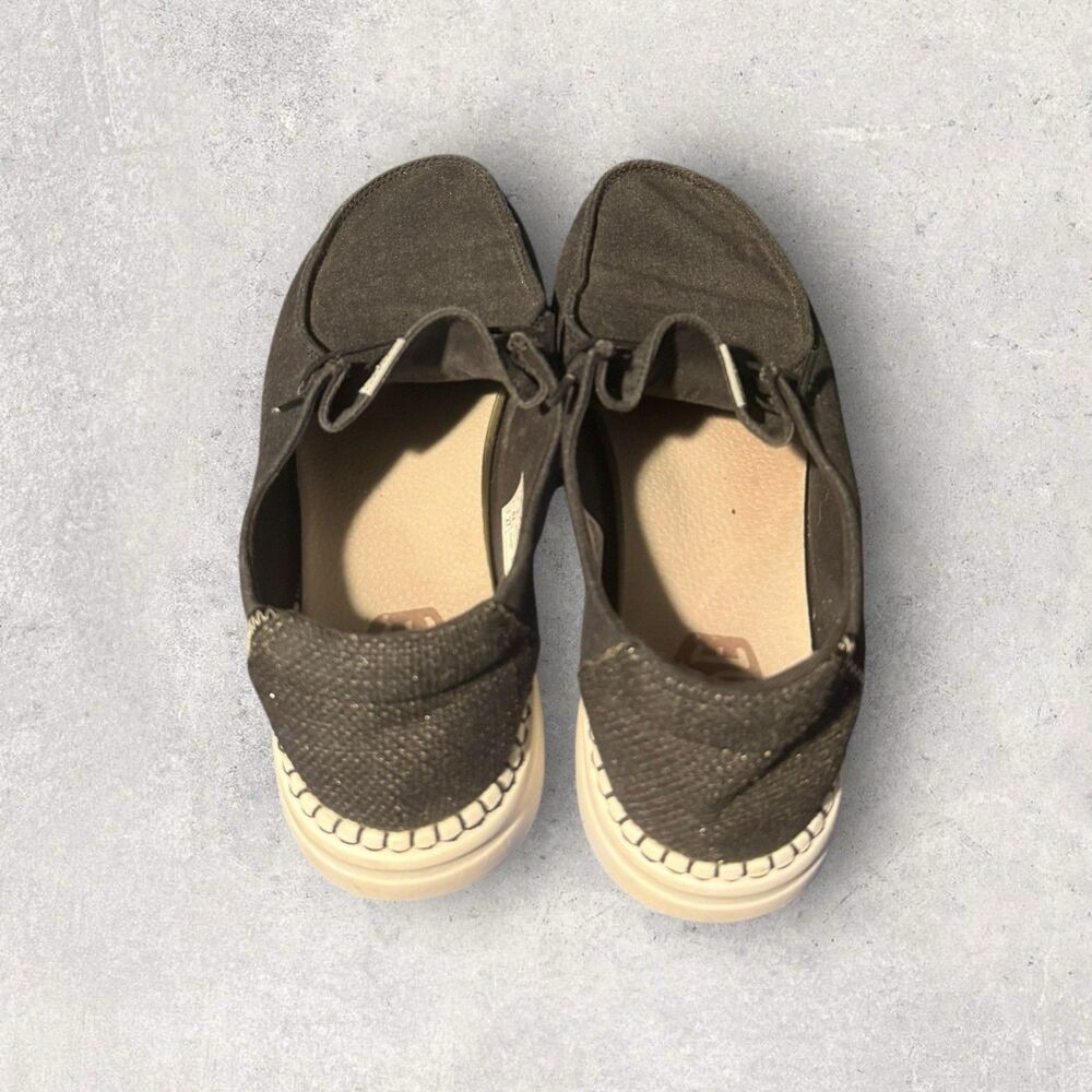 Hey Dude Wendy Rise Gray Women's Canvas Lightweight Shoes Loafers Size 11